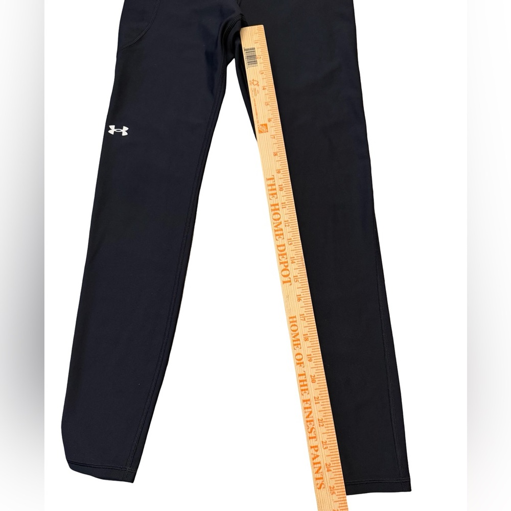 Under Armour Black Women's Performance Leggings with Logo Size Small - Picture 3 of 4